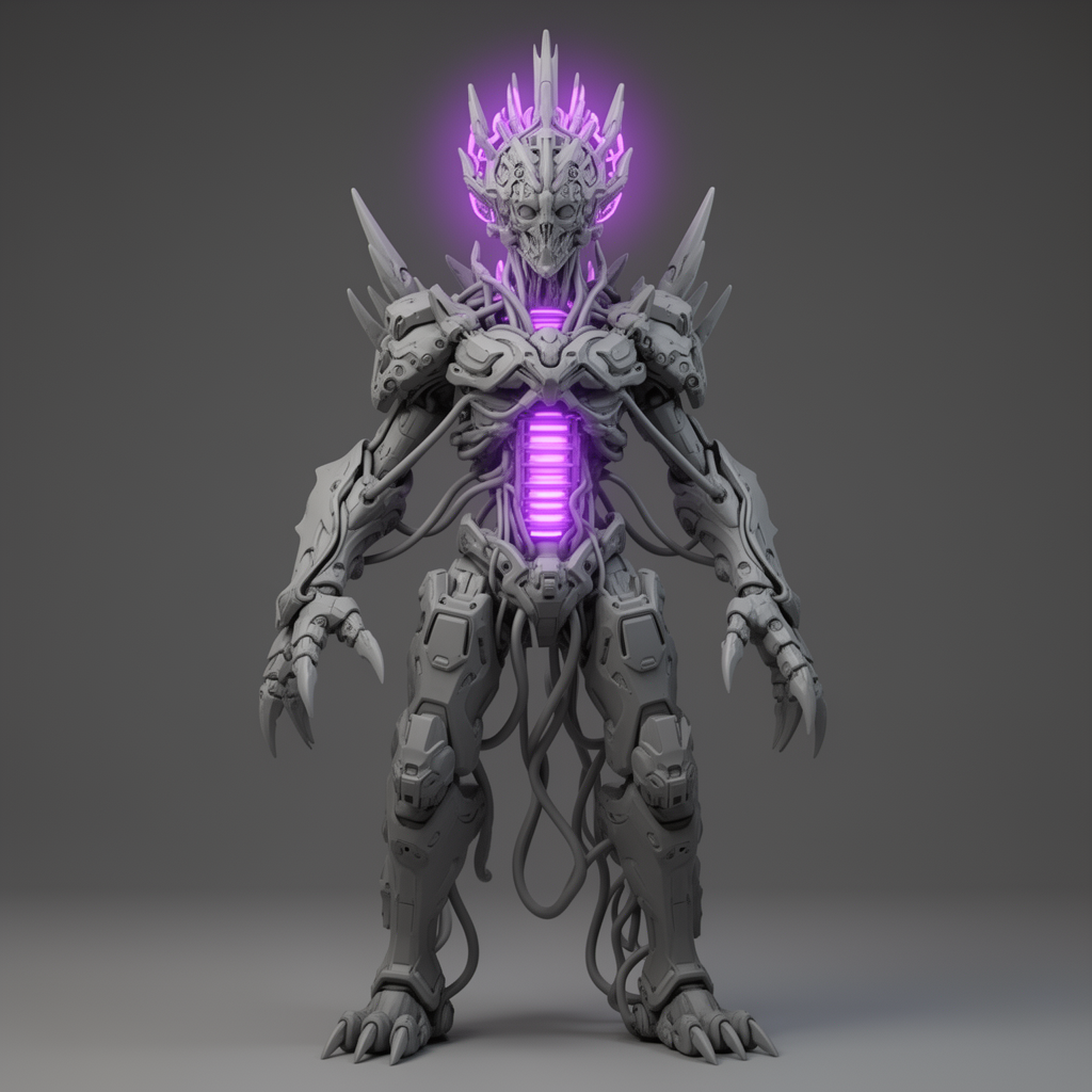 Chrome Norn Emissary Figurine free 3D printable STL