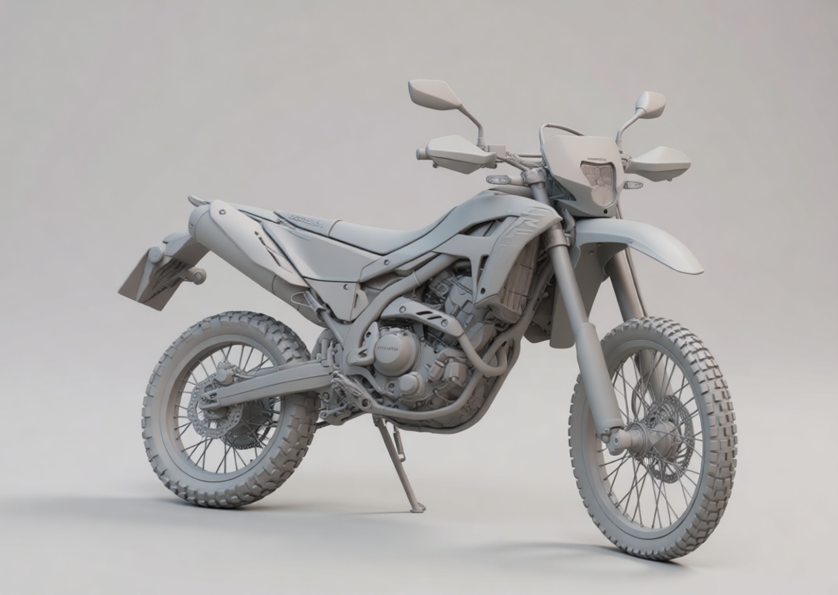Honda CRF450L Motorcycle Model free 3D printable STL