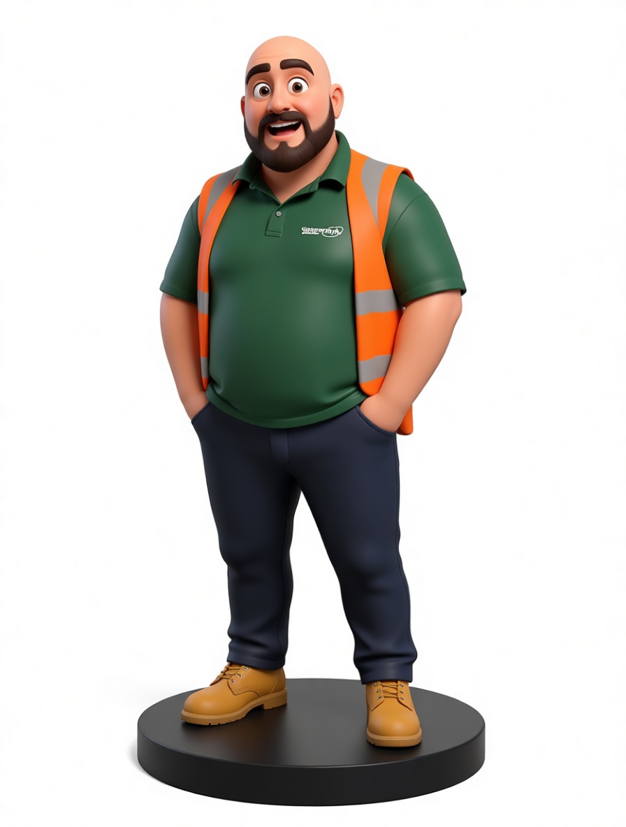 Construction Worker Figurine free 3D printable STL