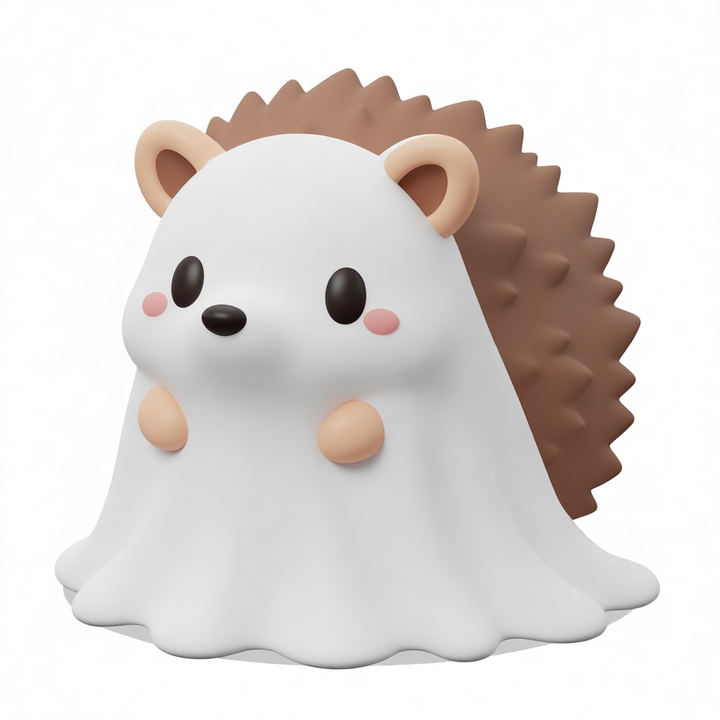 Hedgehog Ghost Figurine free 3D printable STL