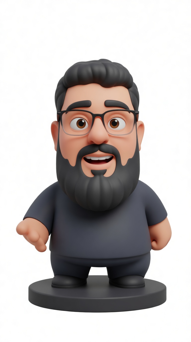 Bearded Man Figurine free 3D printable STL