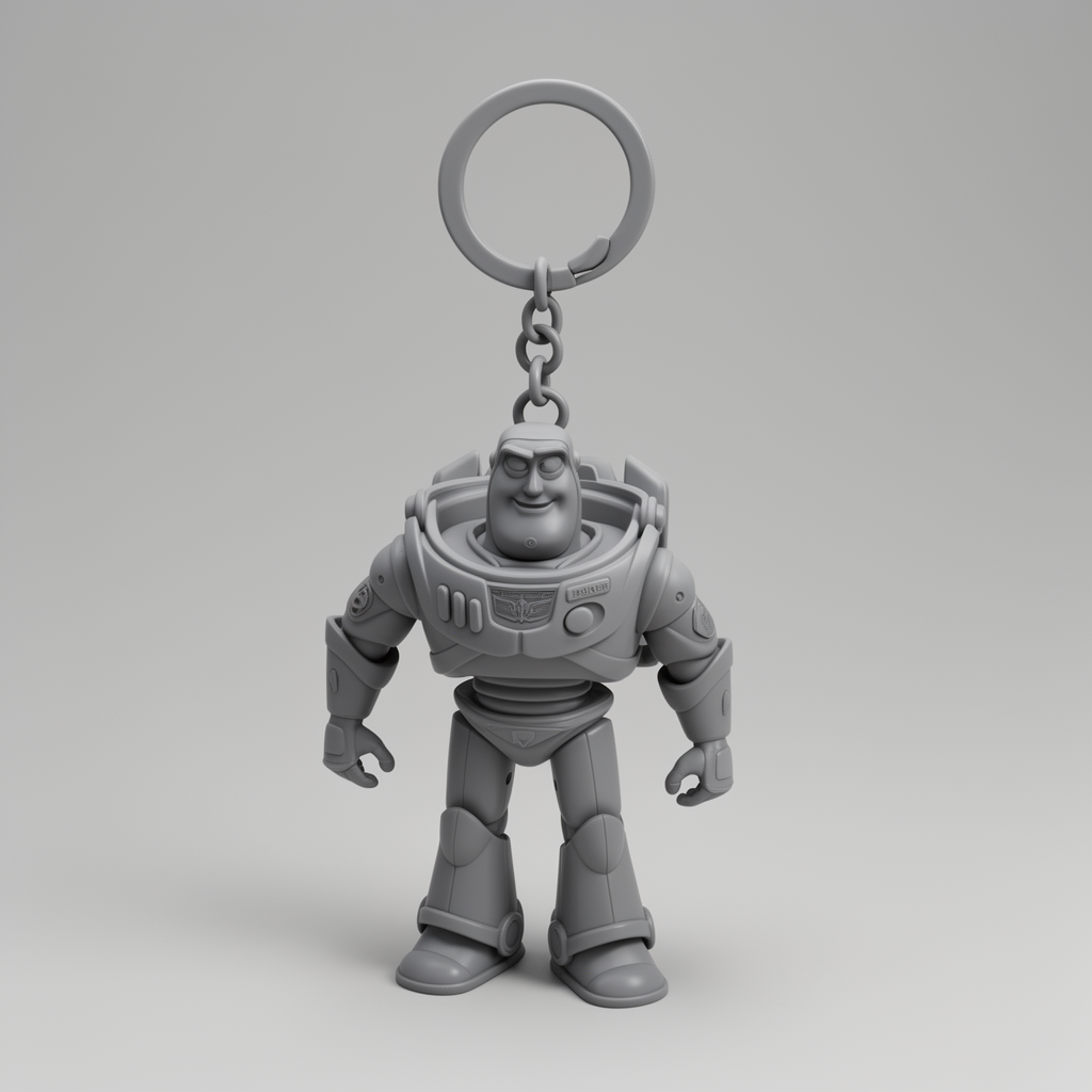 Buzz Lightyear Keychain free 3D printable STL