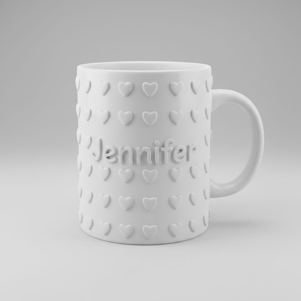 Personalized Jennifer Mug free 3D printable STL