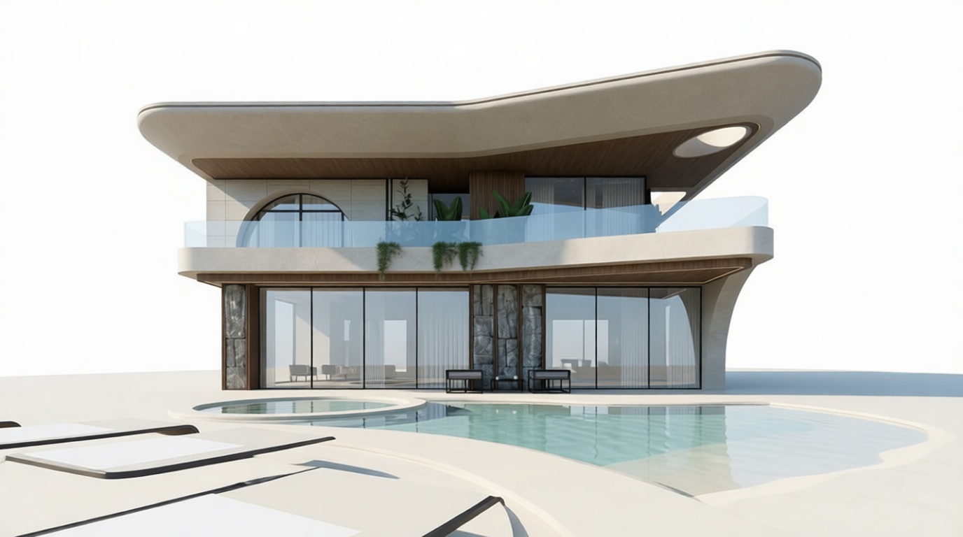 Modern Luxury House Model free 3D printable STL