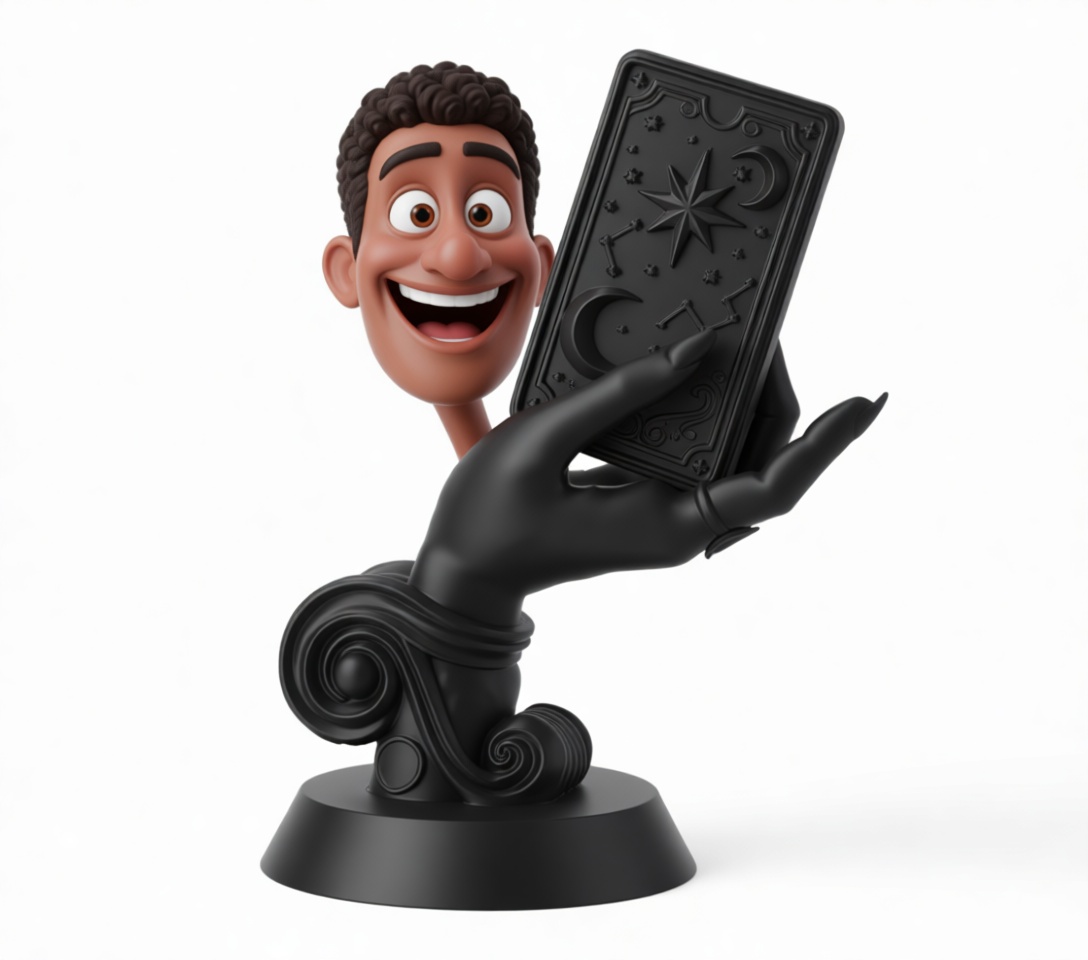 Tarot Card Holder Figurine free 3D printable STL
