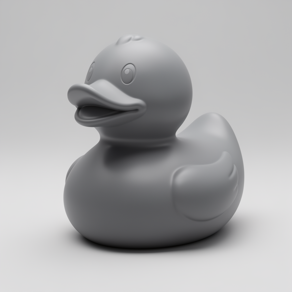 Classic Rubber Duck Figurine free 3D printable STL
