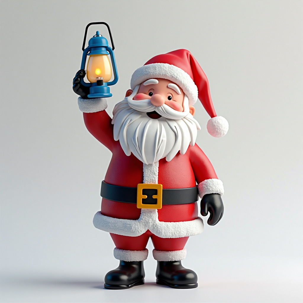 Cartoon Santa Figurine free 3D printable STL