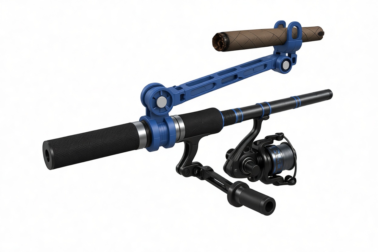 Fishing Rod Cigar Holder free 3D printable STL