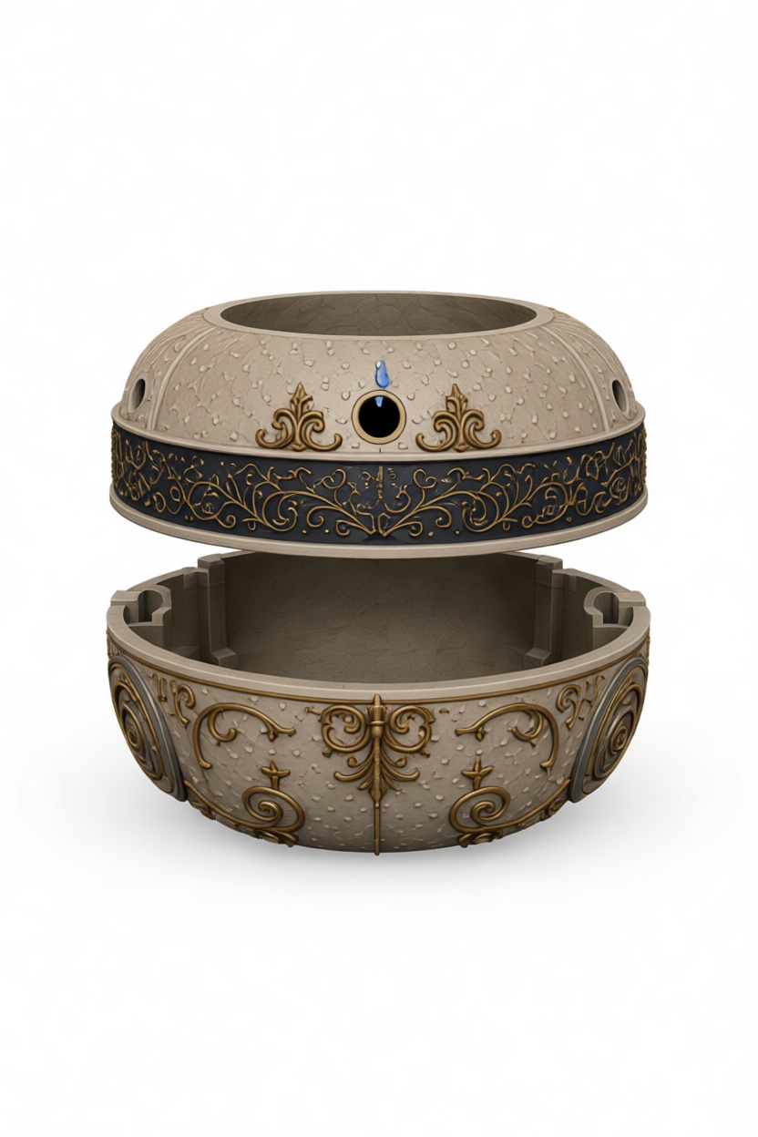 Ornate Decorative Box Model free 3D printable STL