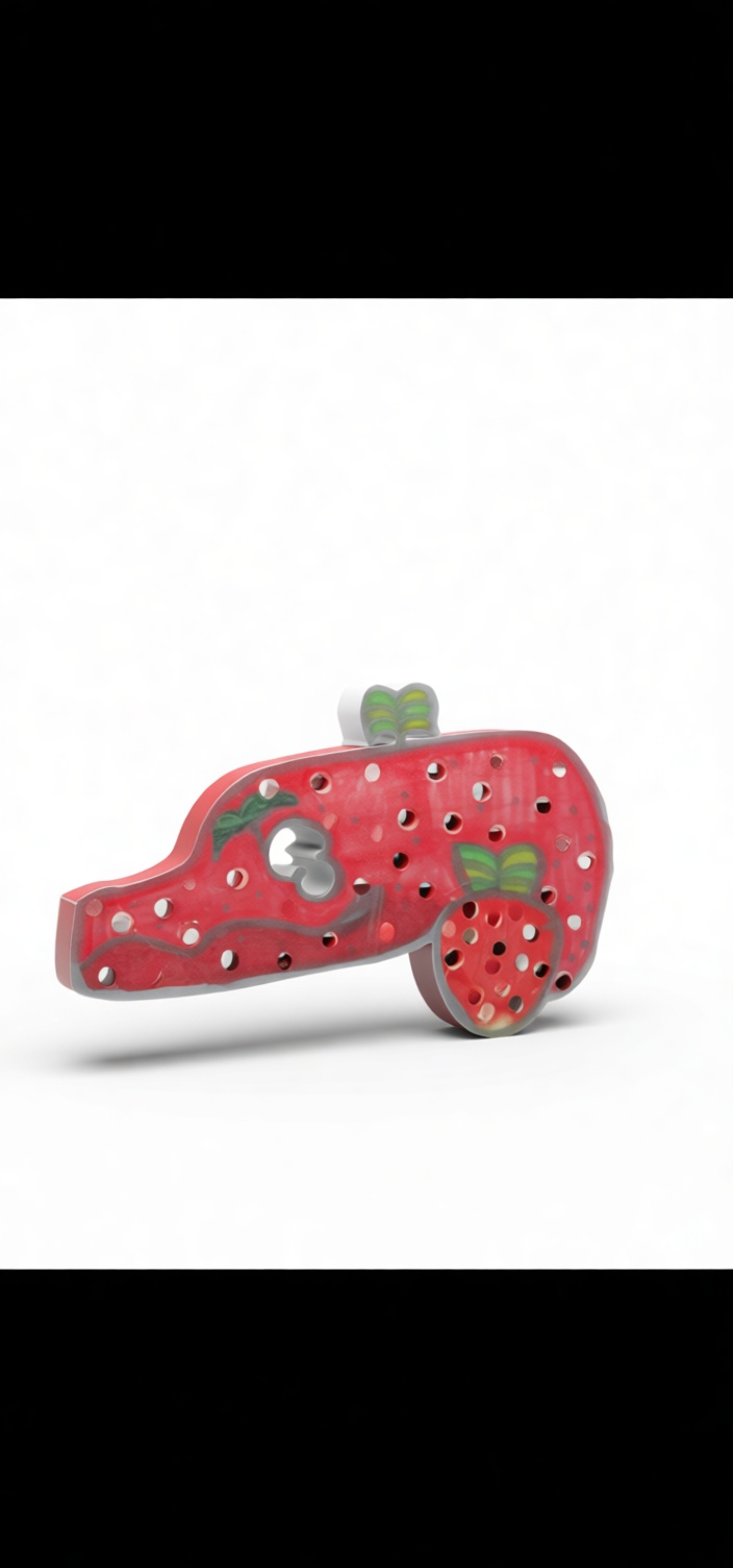Strawberry Crocodile Figurine free 3D printable STL