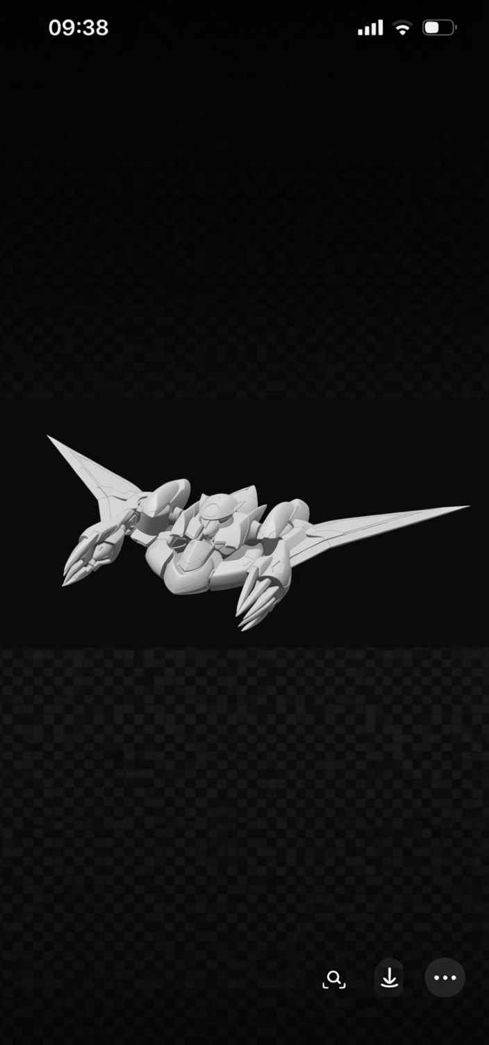 Gundam Haro Wing Model free 3D printable STL