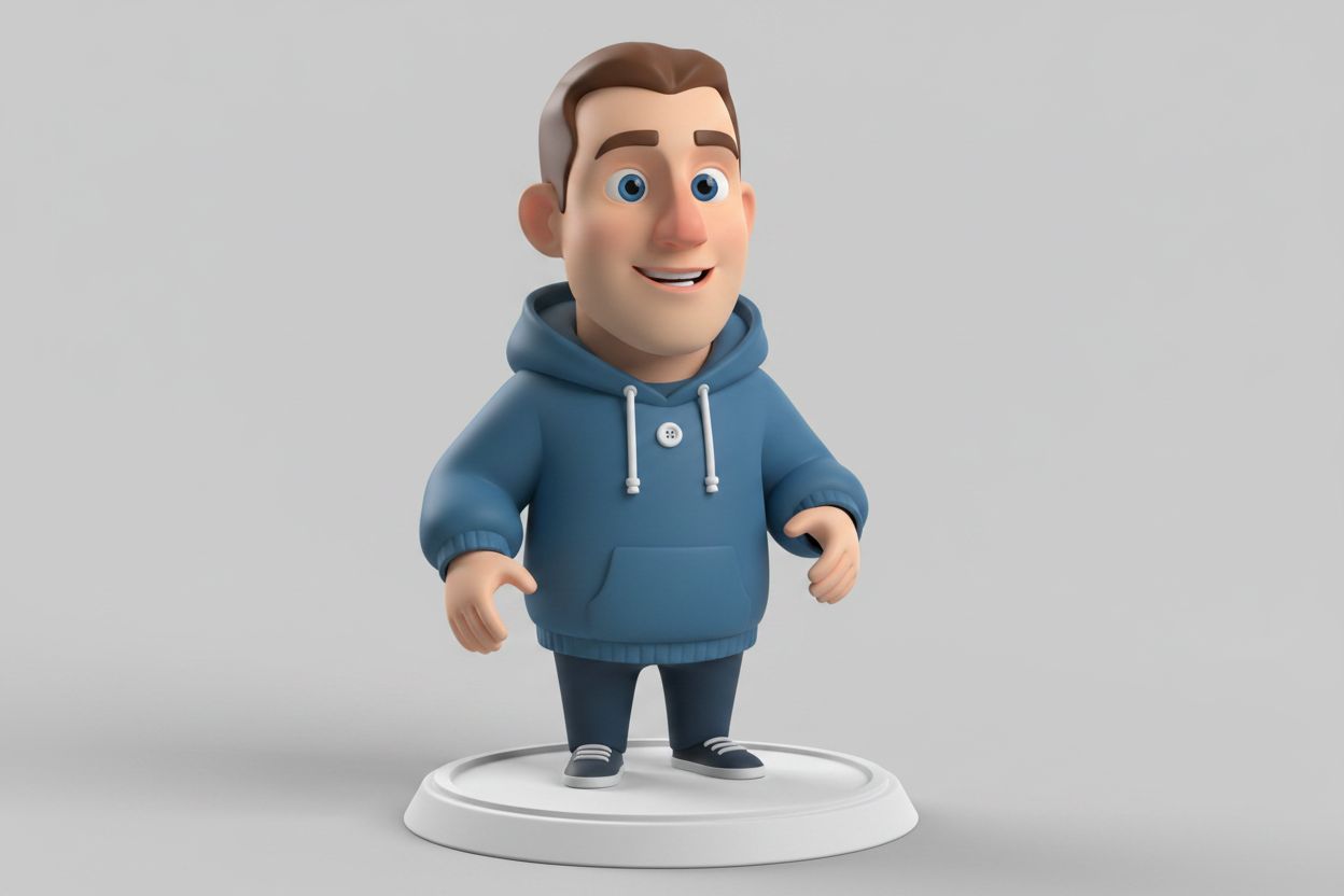 Smiling Man Figurine free 3D printable STL