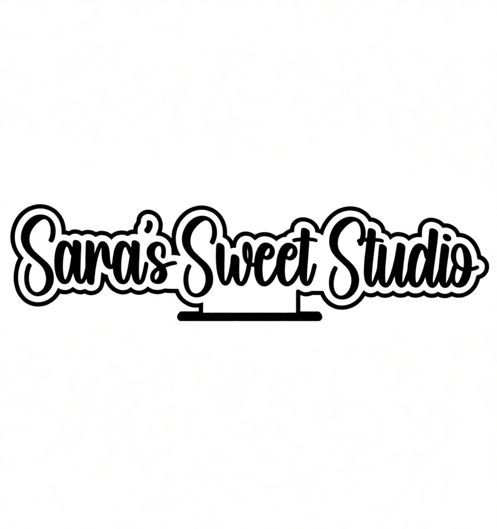 Sara's Sweet Studio Sign free 3D printable STL