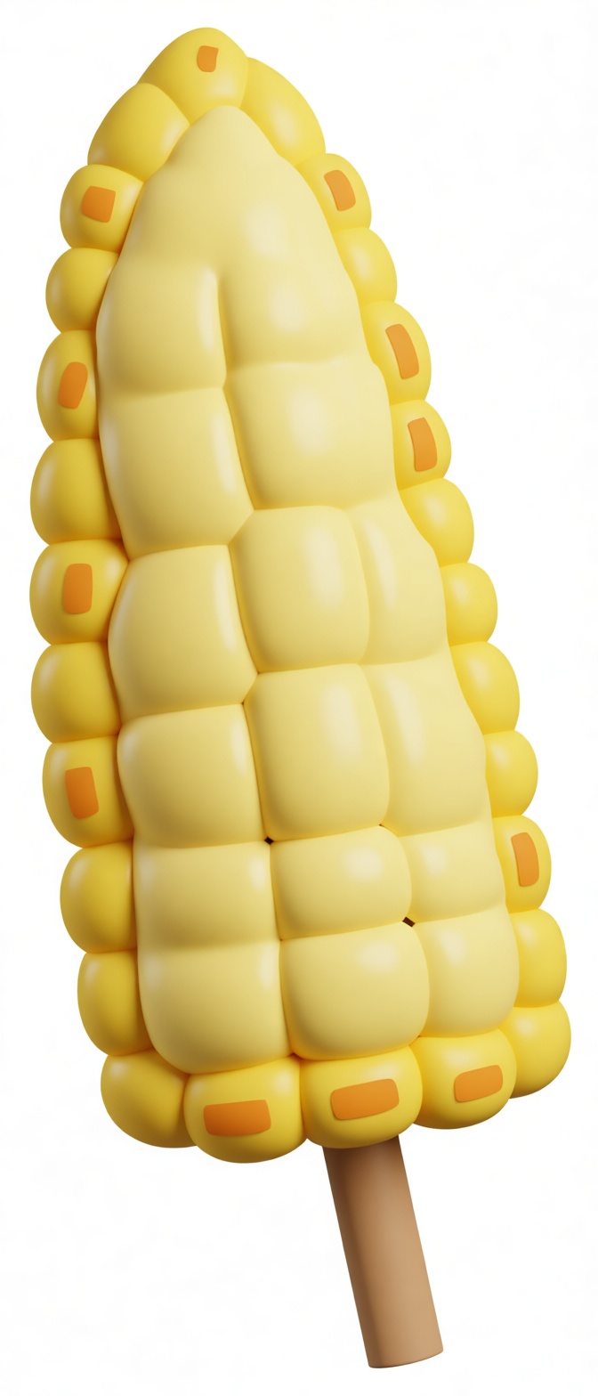 Corn Cob Popsicle Model free 3D printable STL