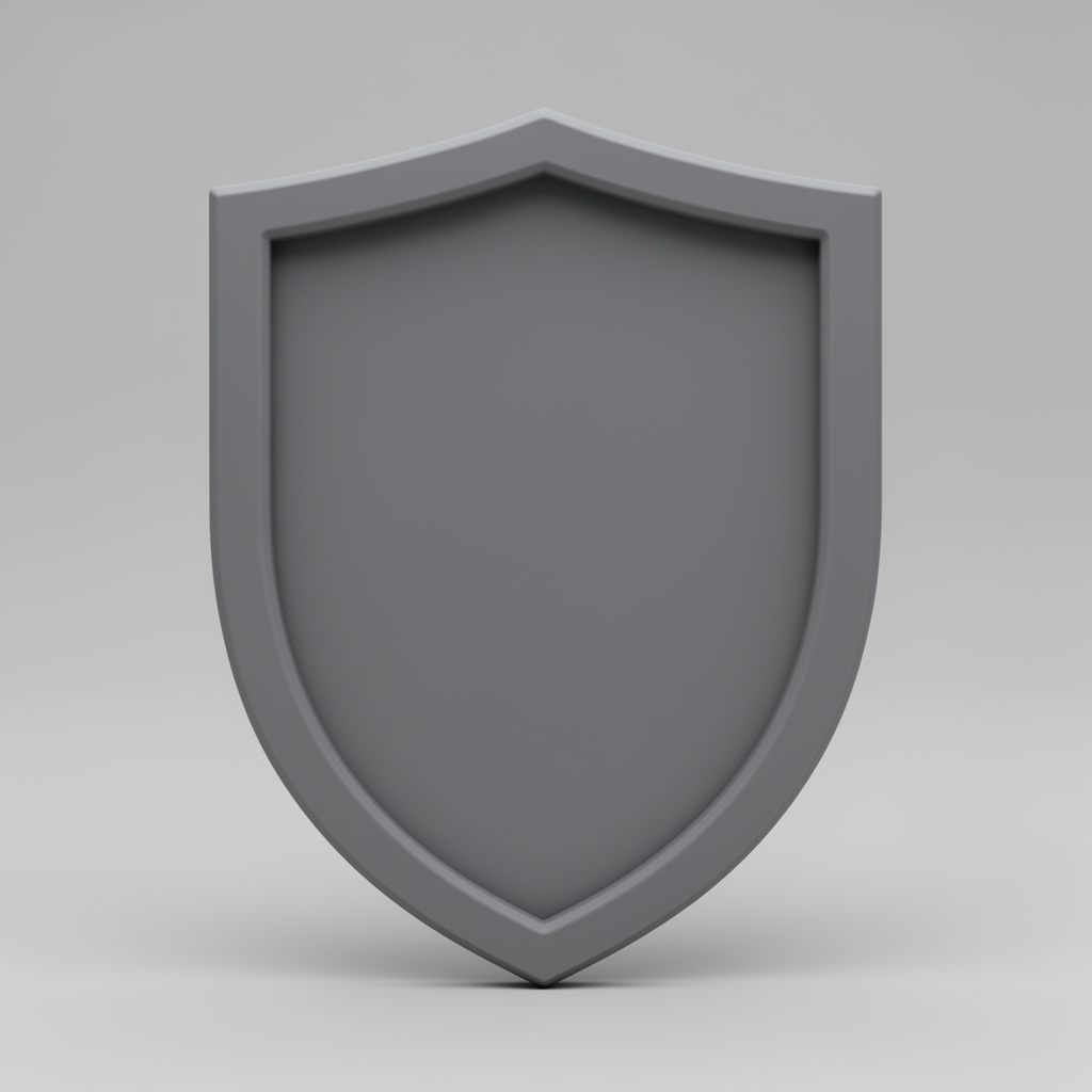 Flat Shield Model free 3D printable STL