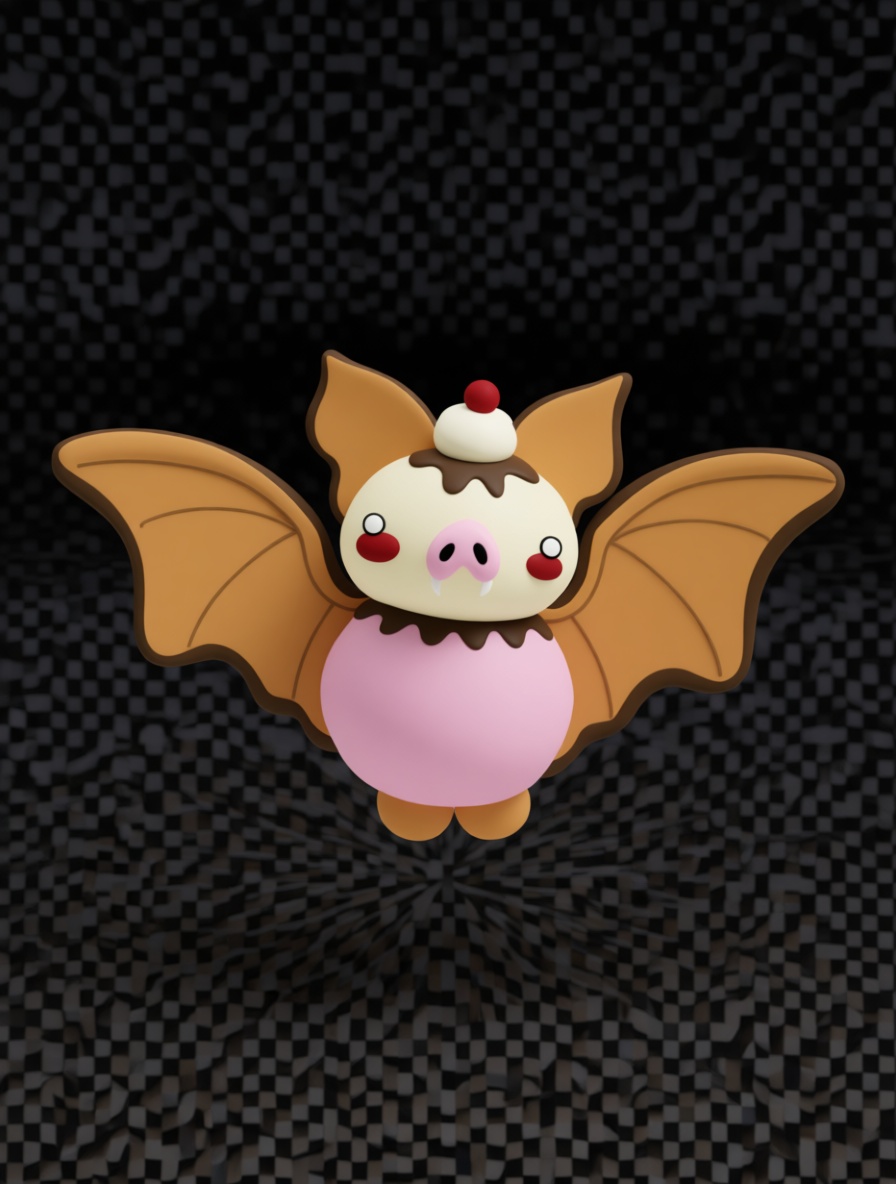 Bat Ice Cream Figurine free 3D printable STL