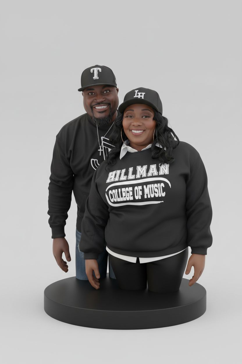 Hillman College Couple Figure free 3D printable STL