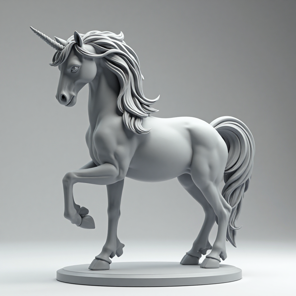 Majestic Unicorn Figurine free 3D printable STL
