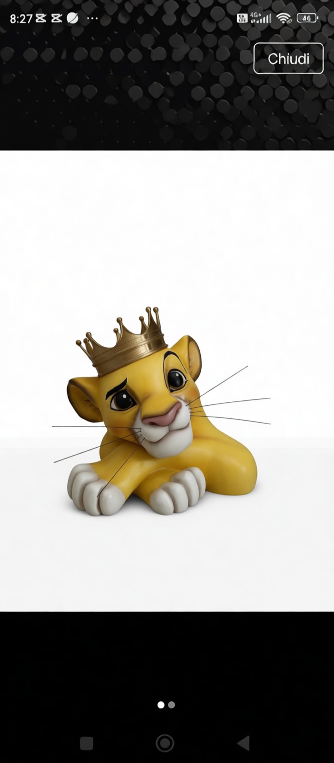 Simba Cub Figurine free 3D printable STL