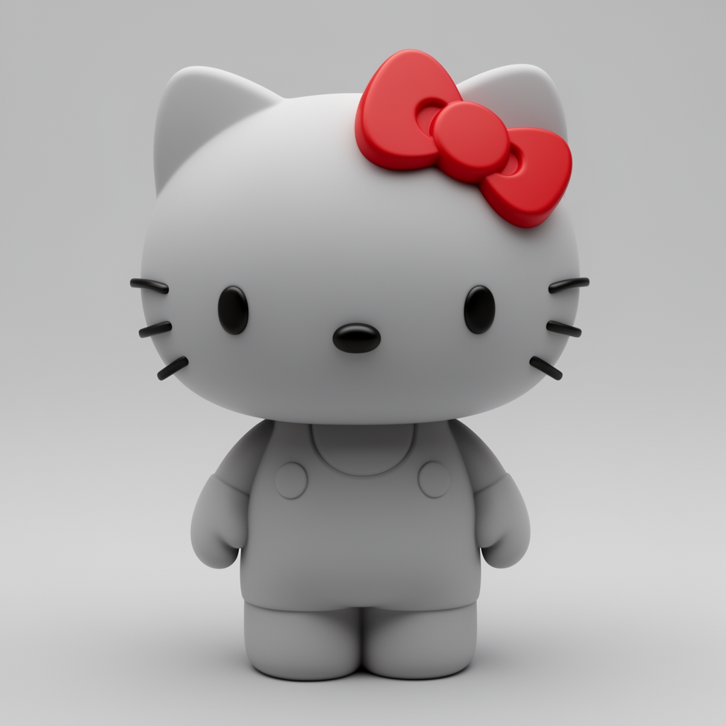 Hello Kitty Figurine free 3D printable STL