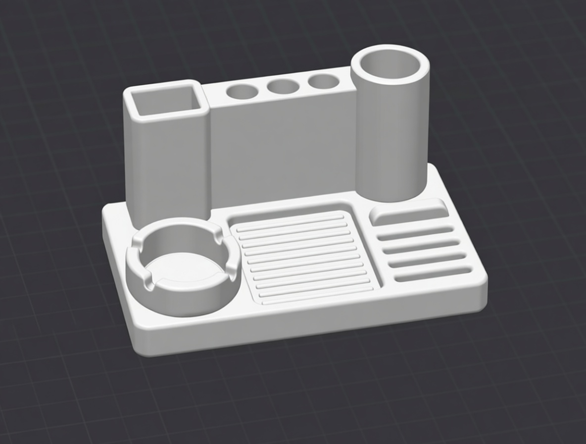Desk Organizer Stand free 3D printable STL