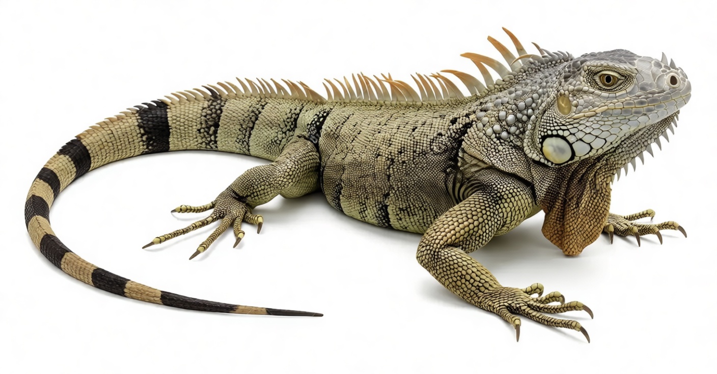 Green Iguana Model free 3D printable STL