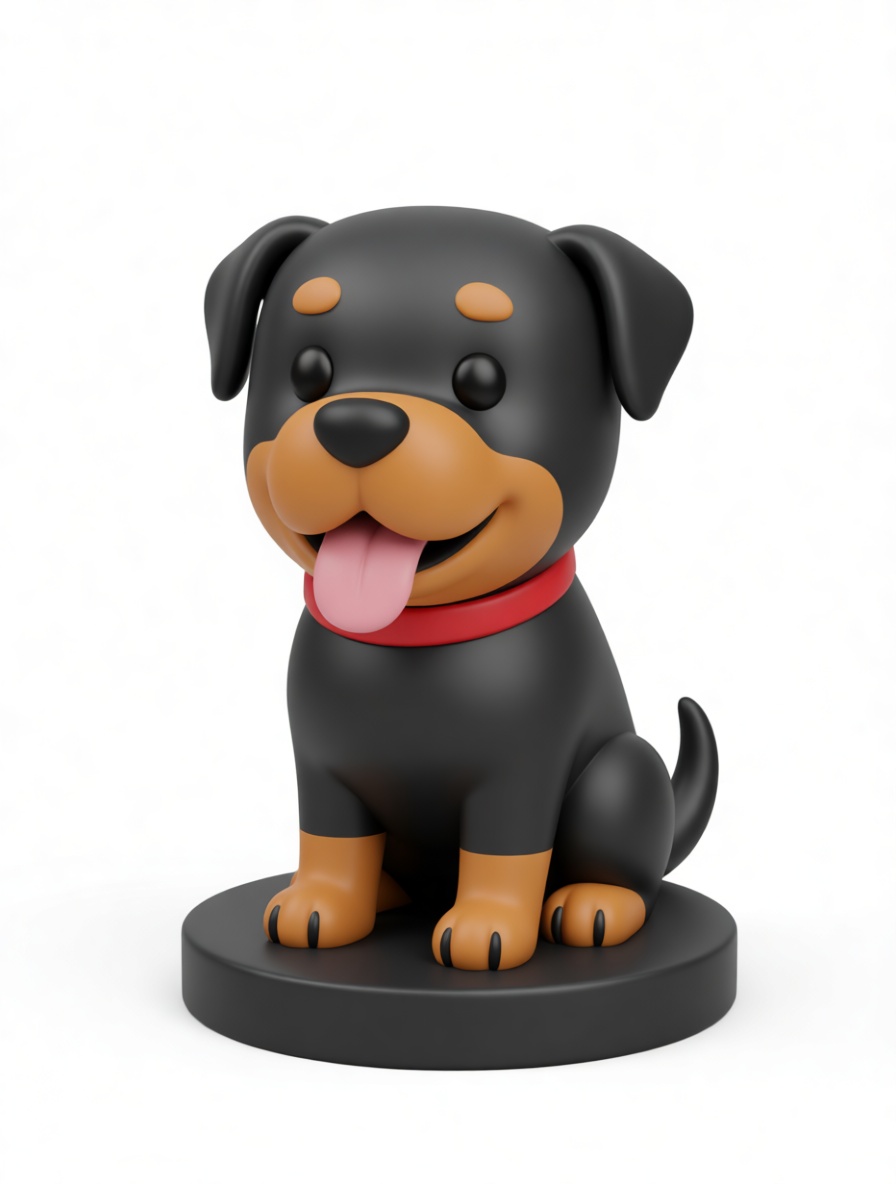 Rottweiler Dog Figurine free 3D printable STL