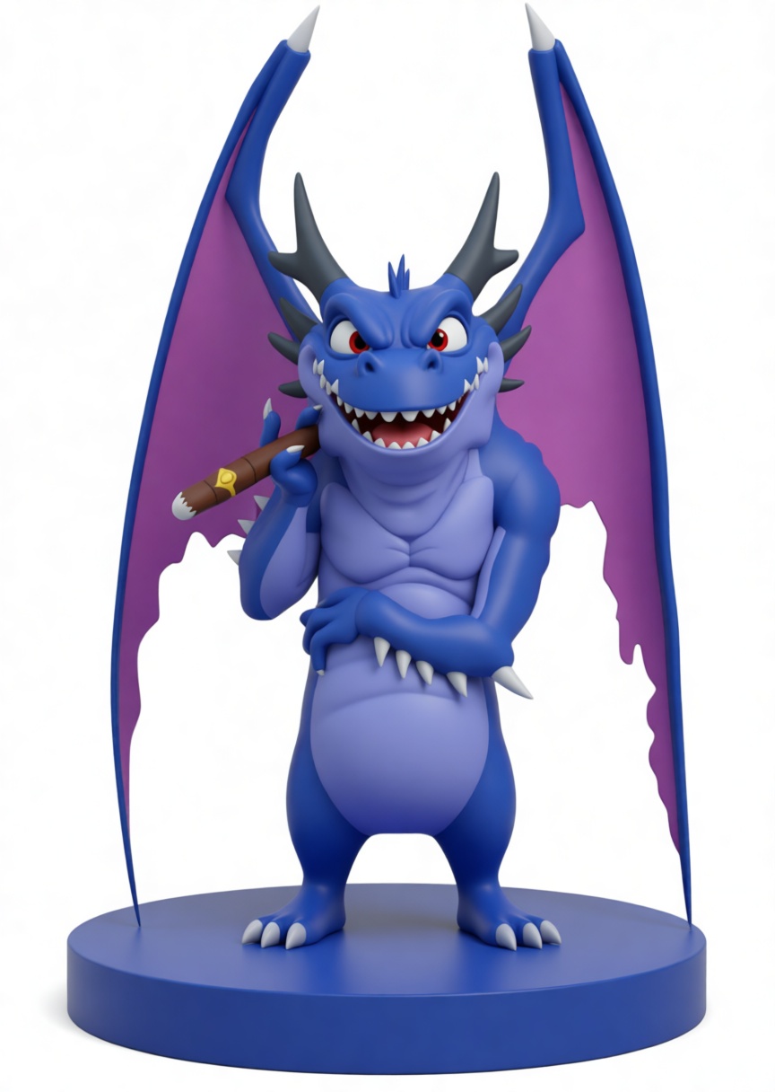 Blue Dragon Figurine free 3D printable STL