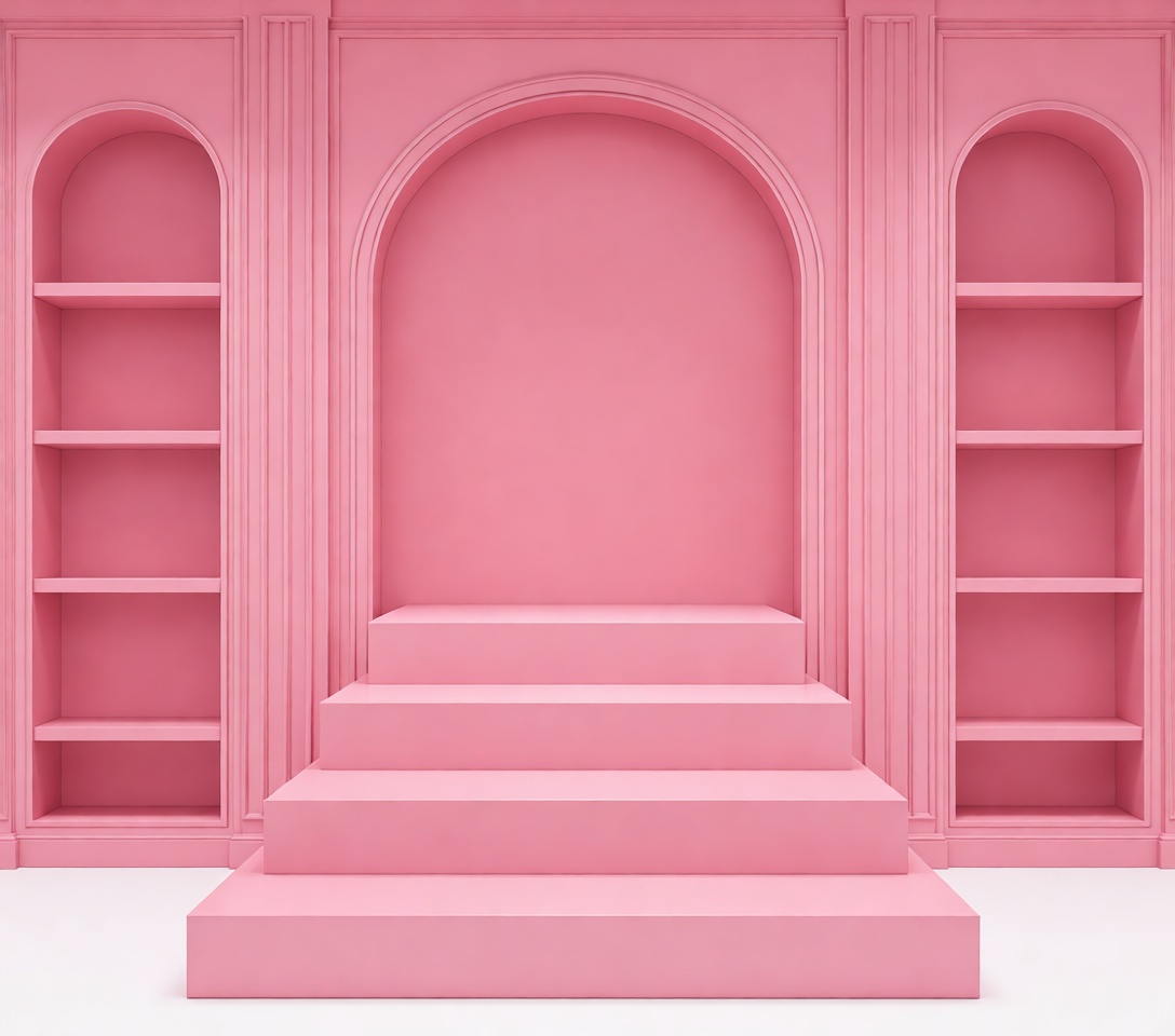 Pink Display Stage free 3D printable STL