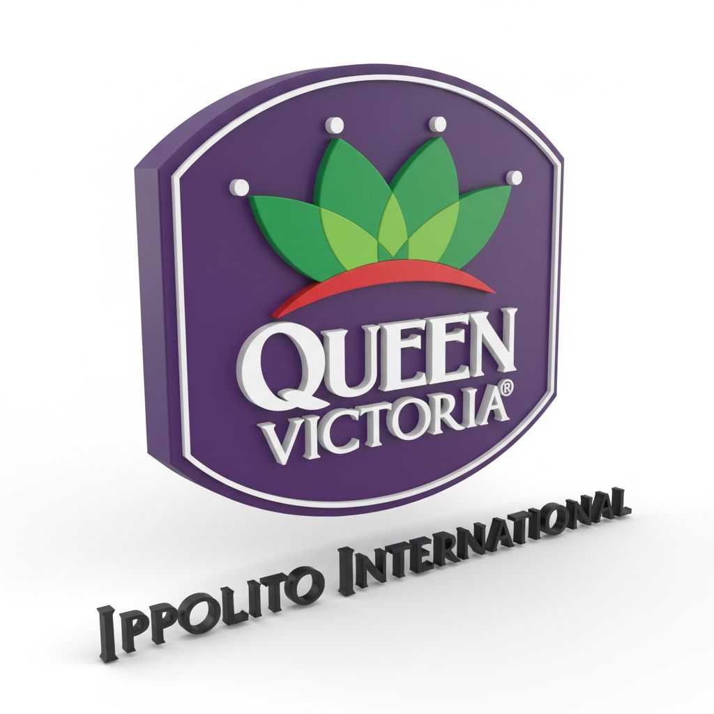 Queen Victoria Logo Plaque free 3D printable STL
