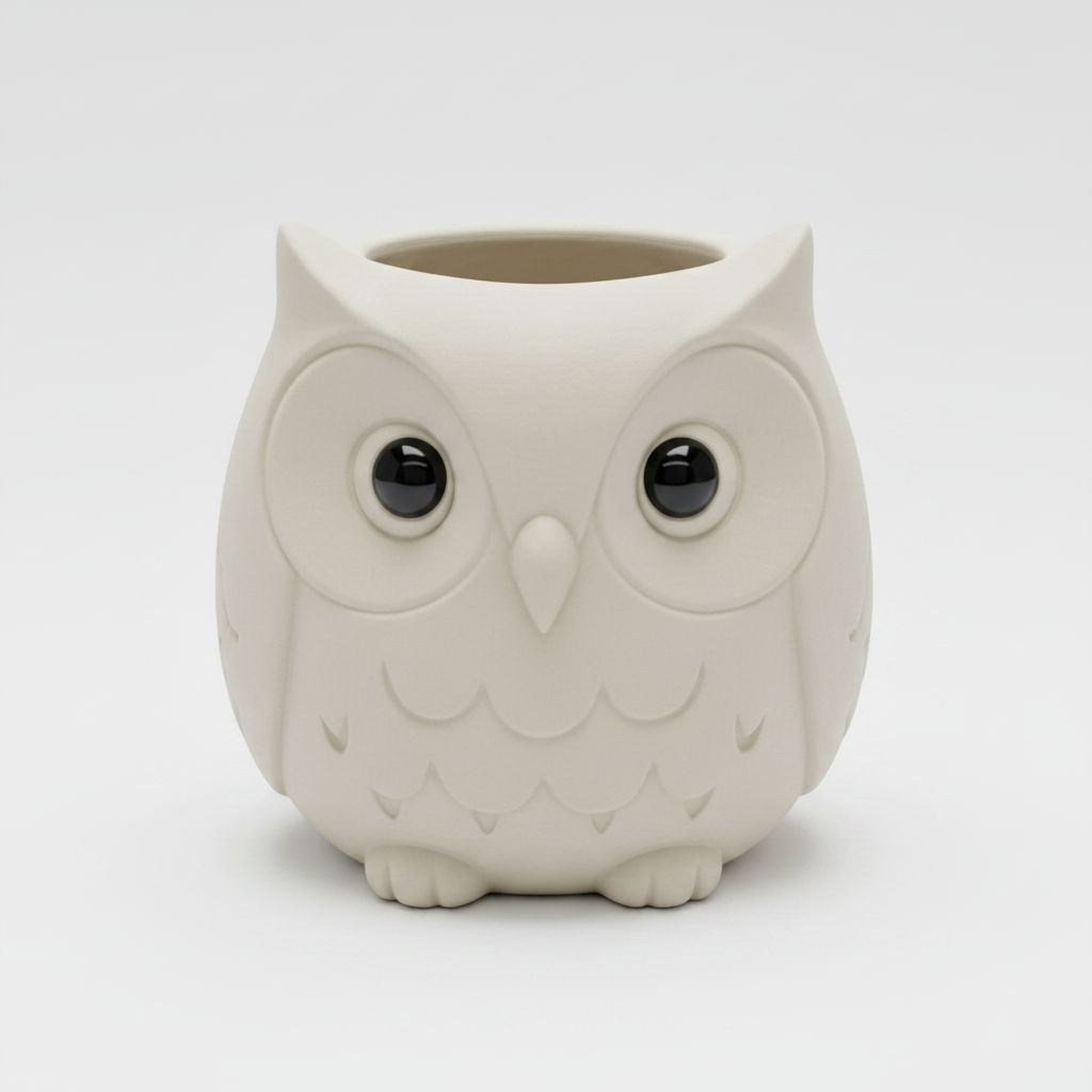 Cute Owl Planter free 3D printable STL