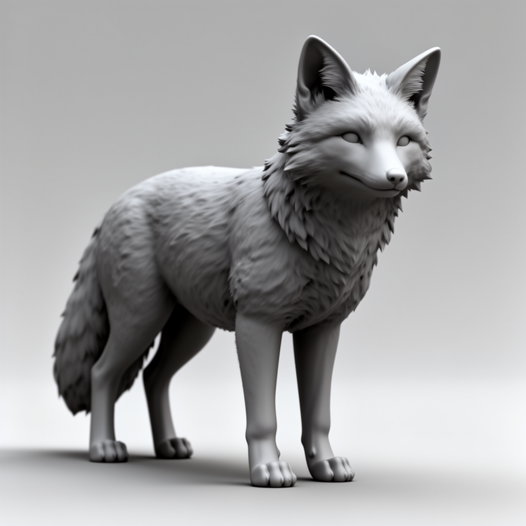 Fox Figurine free 3D printable STL