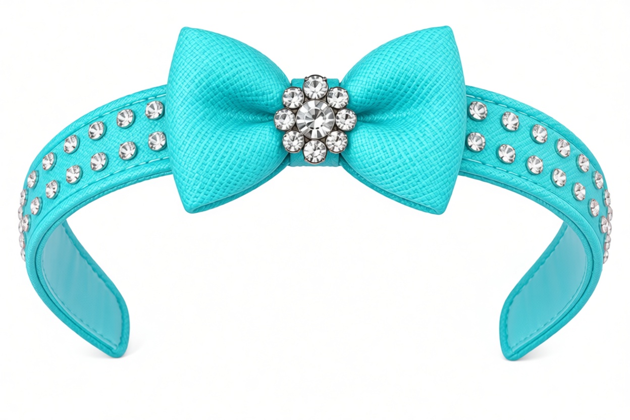 Turquoise Bow Headband free 3D printable STL