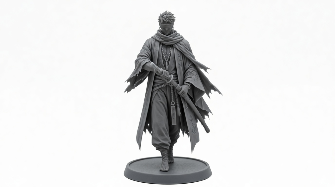 Samurai Warrior Figurine free 3D printable STL