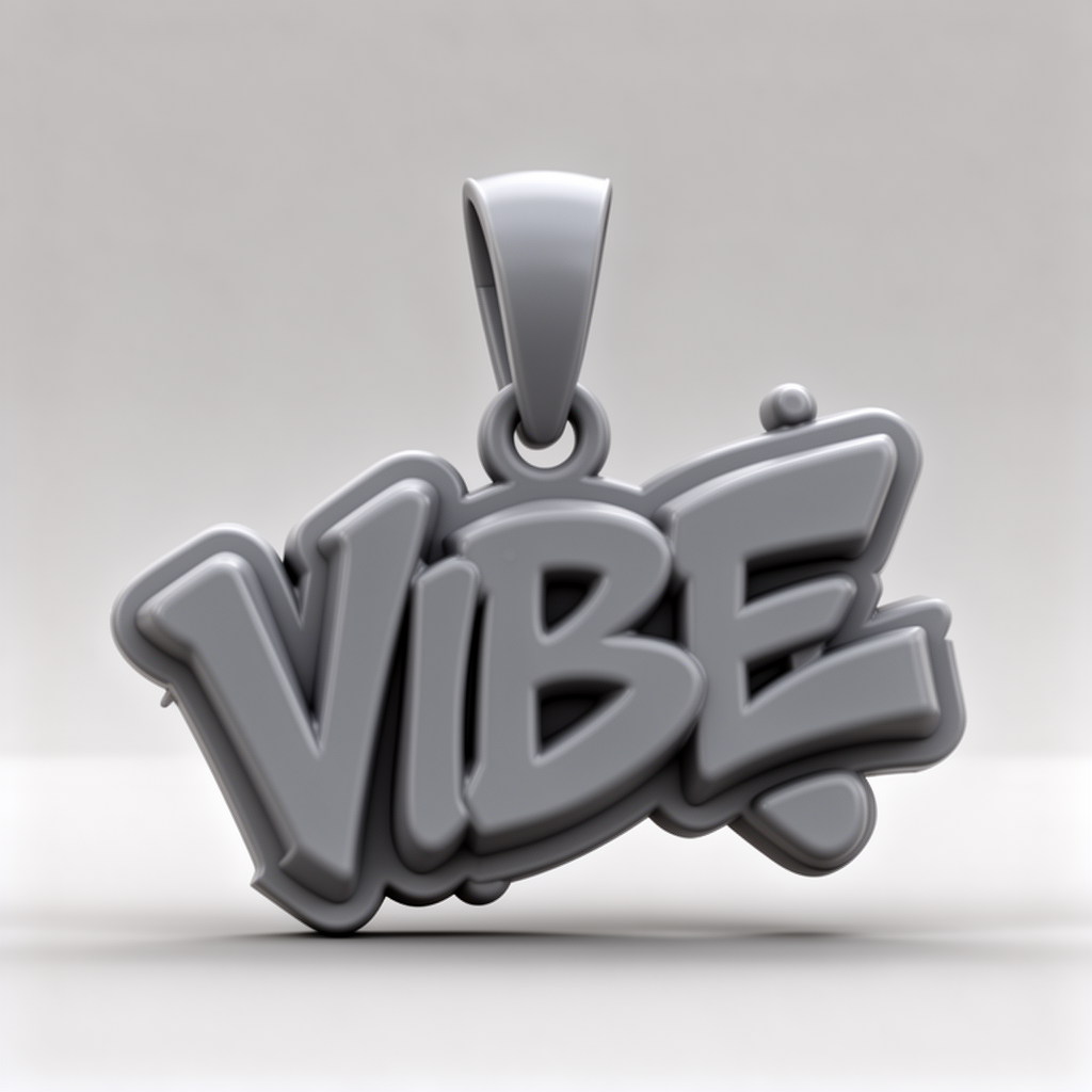 VIBE Graffiti Pendant free 3D printable STL
