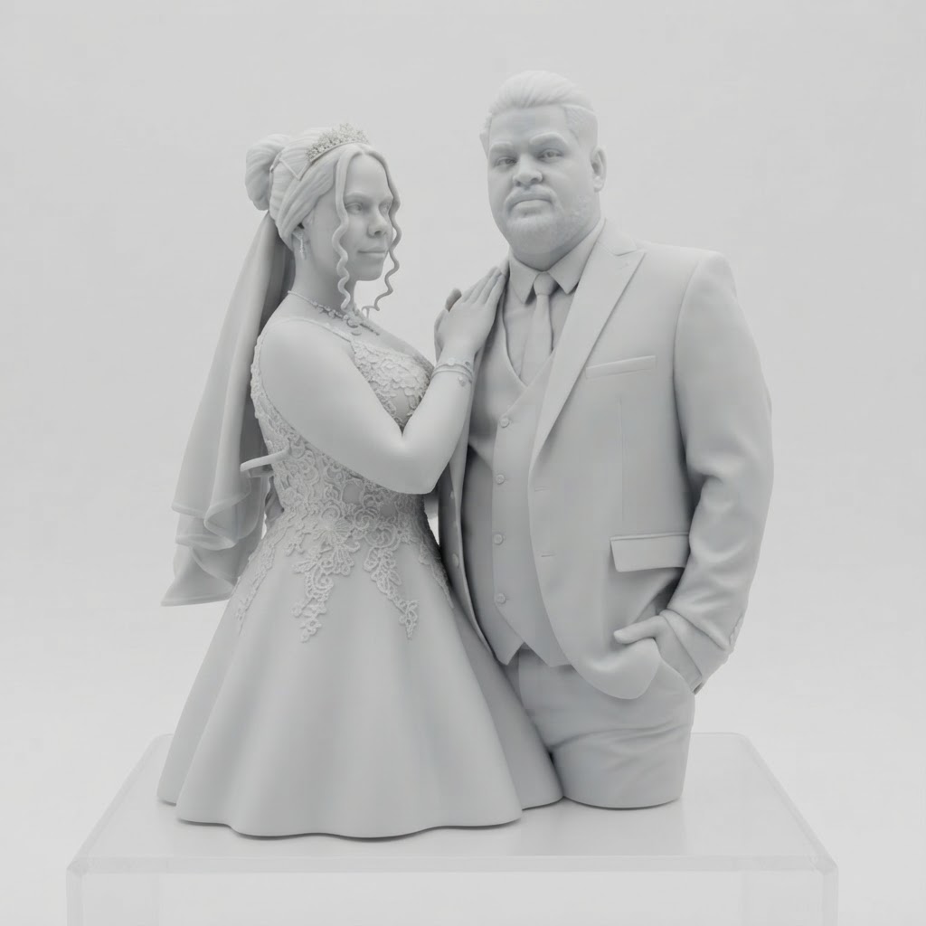 Wedding Couple Statue free 3D printable STL