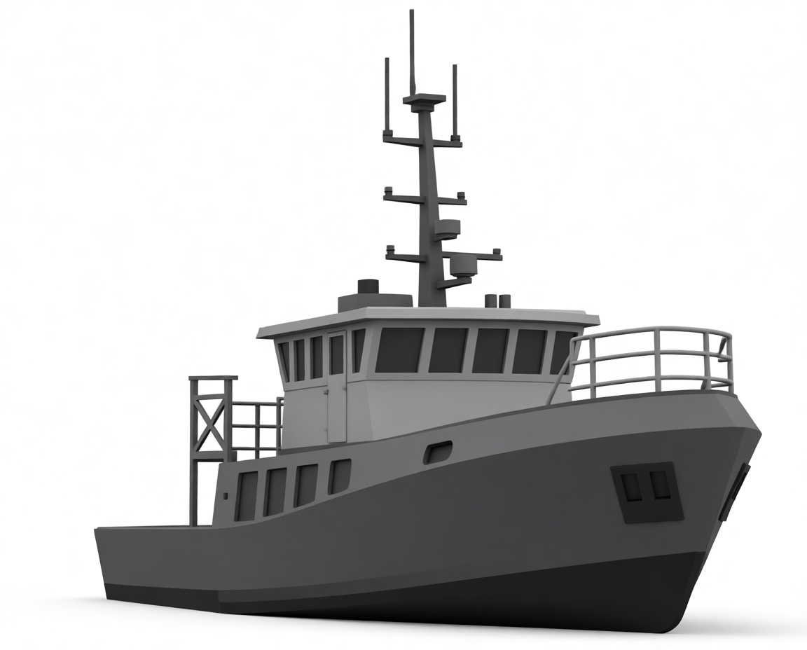 Fishing Boat Model free 3D printable STL