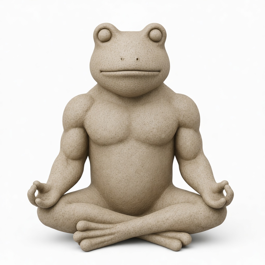 Muscular Frog Figurine free 3D printable STL