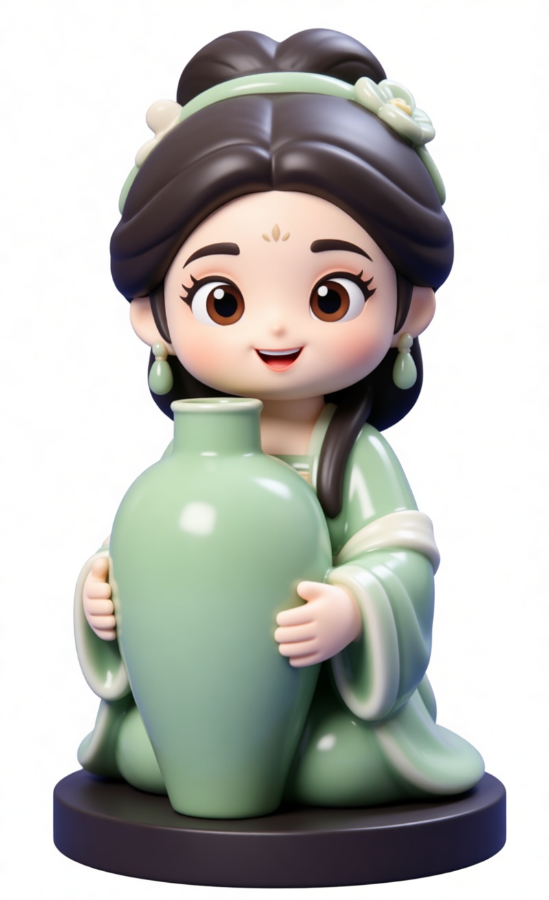 Traditional Chinese Woman Figurine free 3D printable STL
