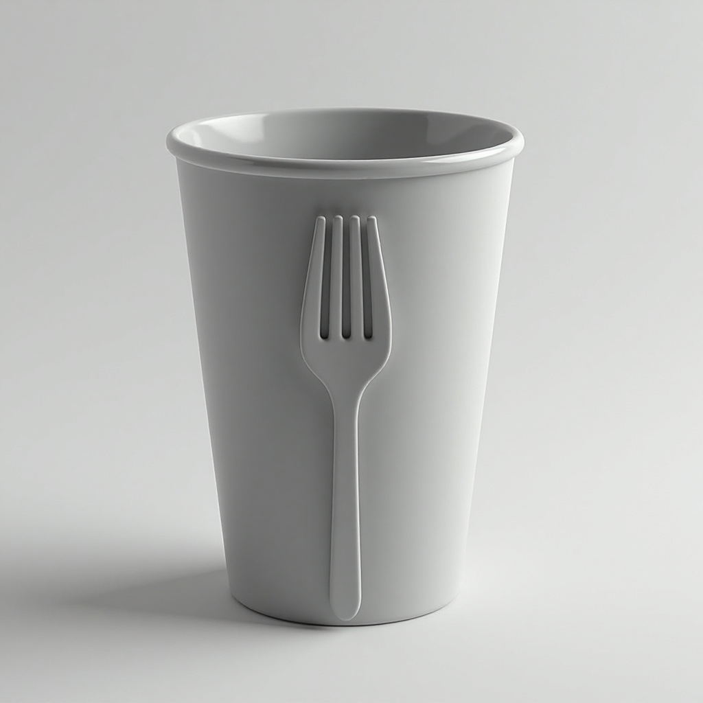 Chip Fork Cup free 3D printable STL