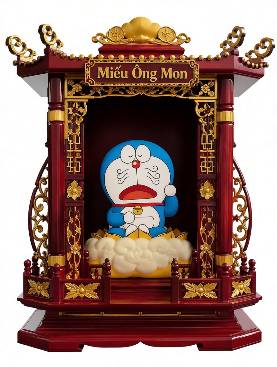 Doraemon Statue Shrine free 3D printable STL