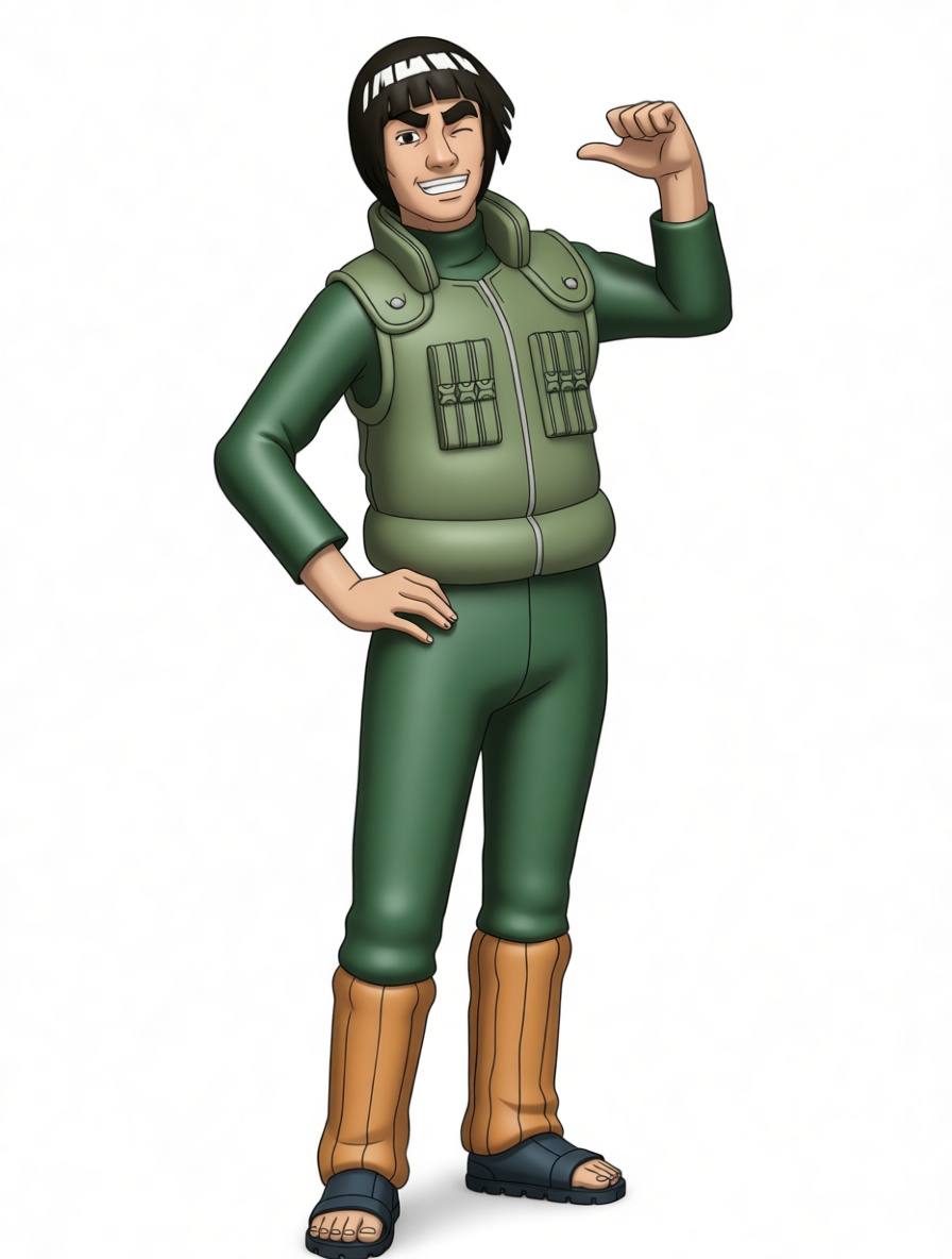 Might Guy Figurine free 3D printable STL