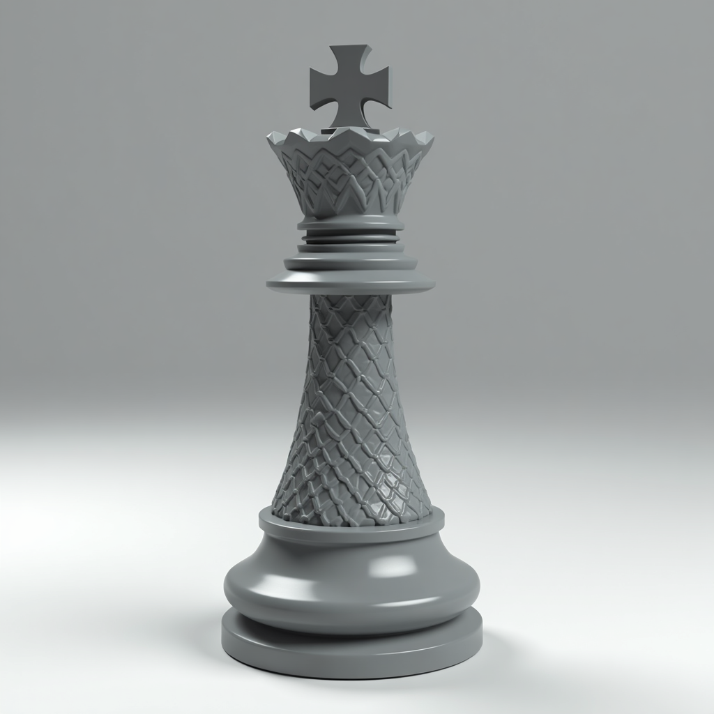 Majestic Fantasy Chess King free 3D printable STL