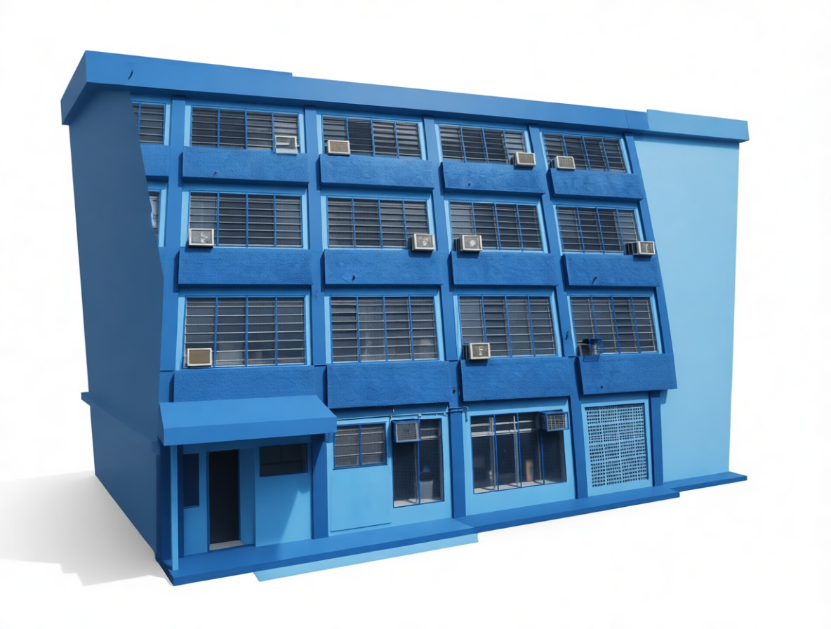 Modern Apartment Building Model free 3D printable STL