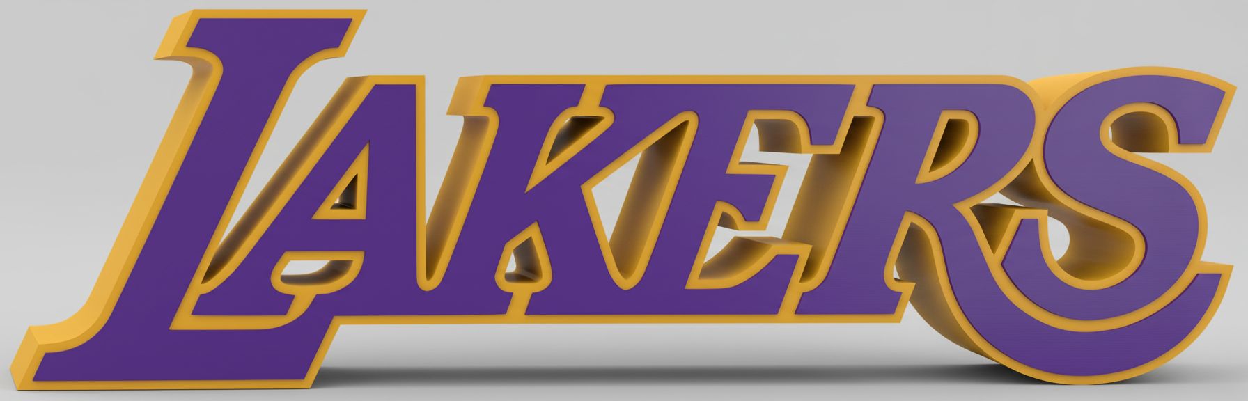 Lakers Logo Sign free 3D printable STL