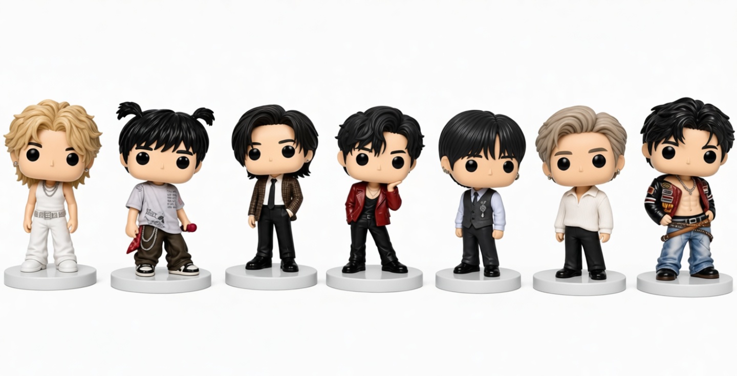 BTS K-Pop Figurines free 3D printable STL