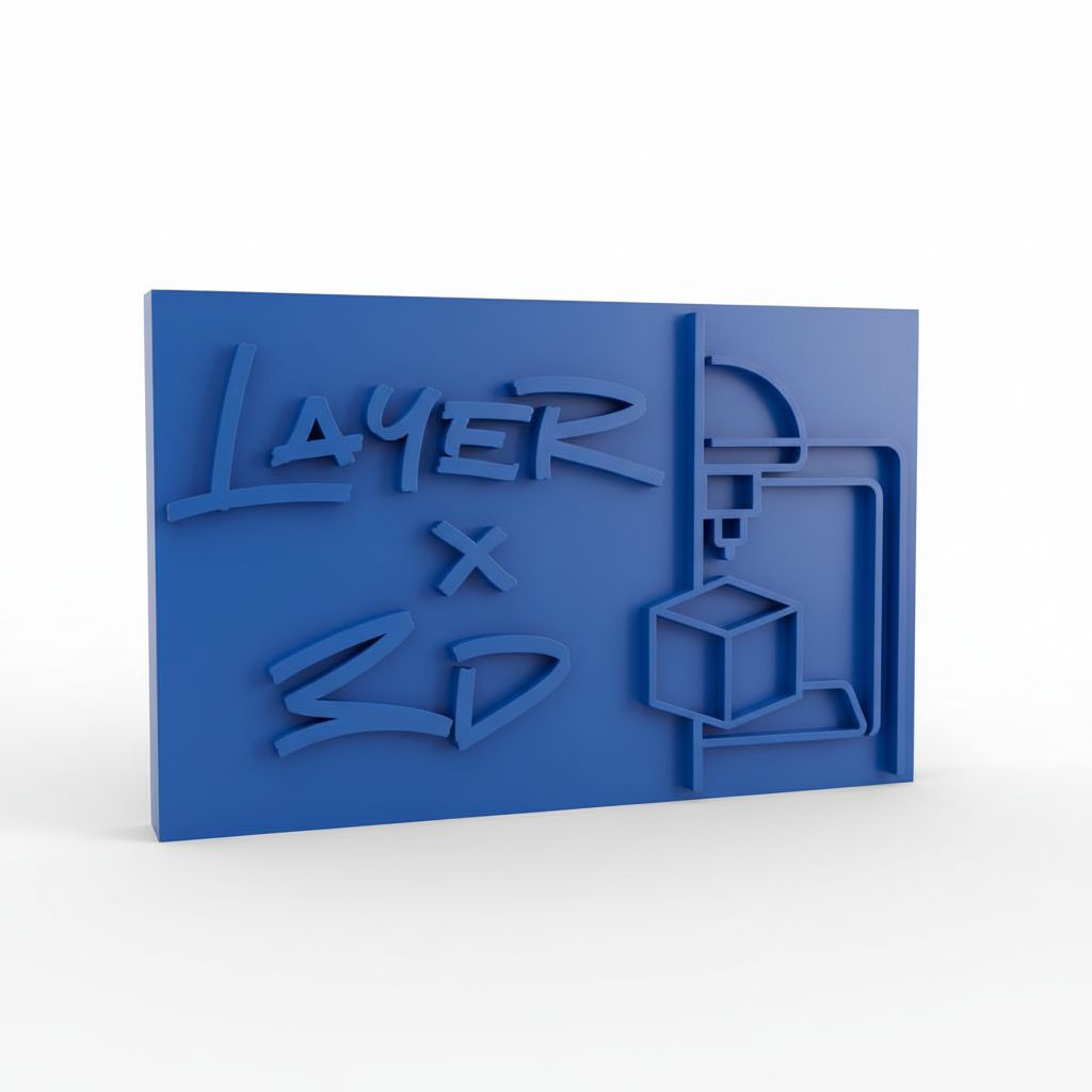 Layer X 3D Plaque free 3D printable STL