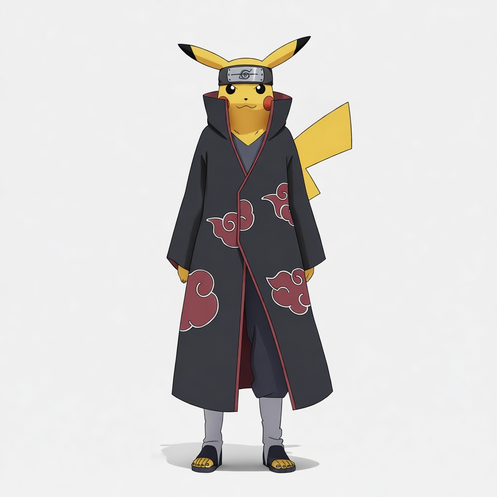 Akatsuki Pikachu Figurine free 3D printable STL