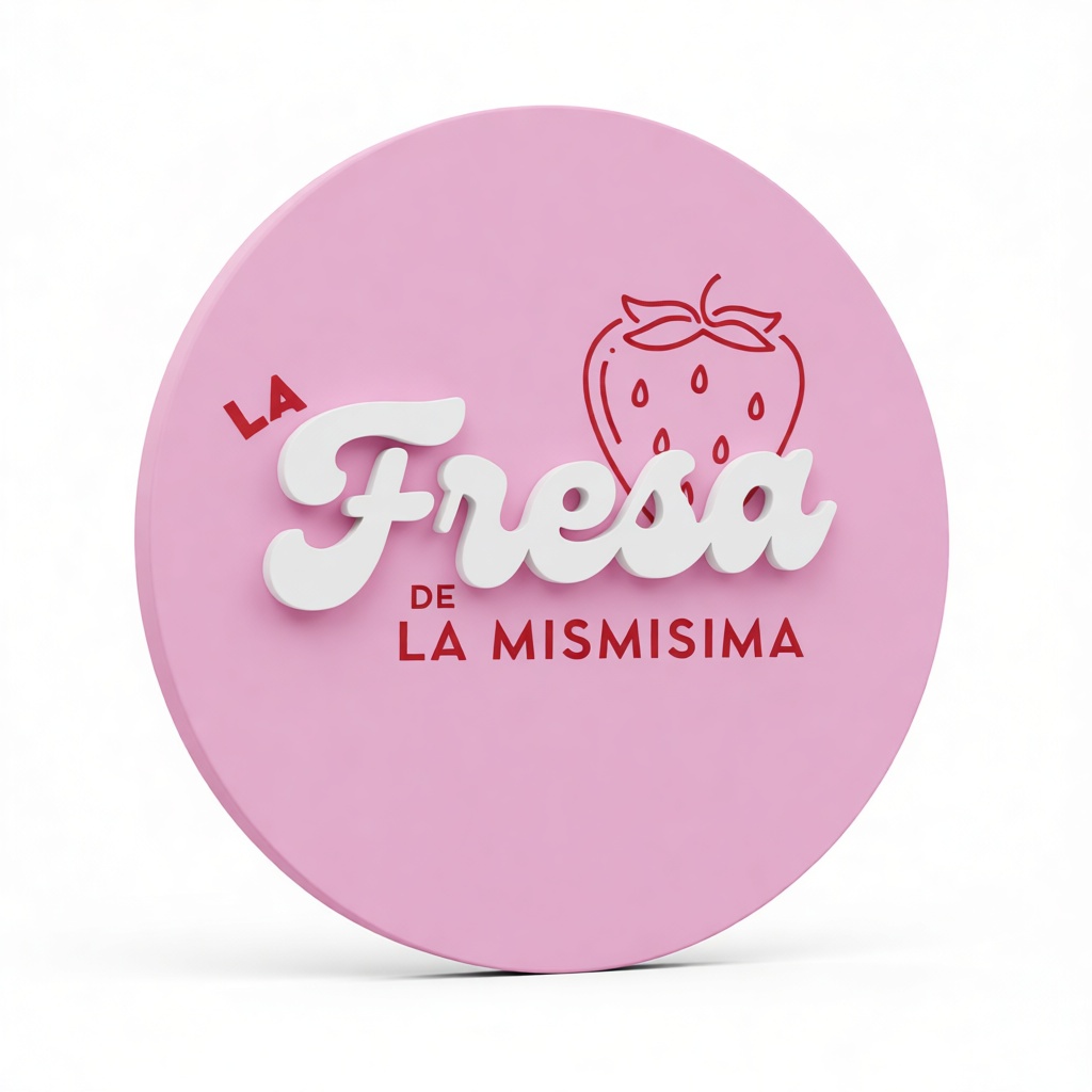 La Fresa Logo Plaque free 3D printable STL