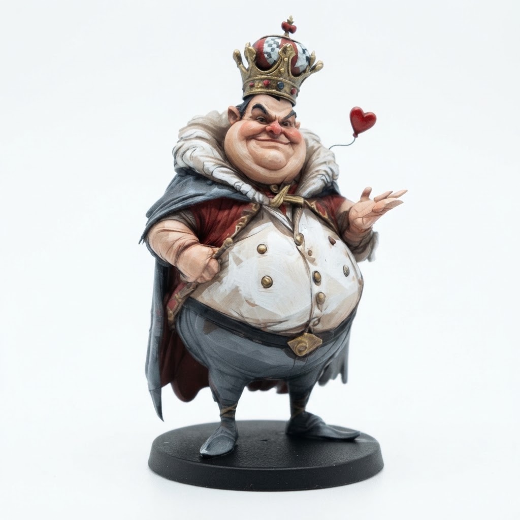 King of Hearts Figurine free 3D printable STL